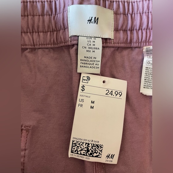 H&M Purple Elastic Waist Shorts - Picture 3 of 7